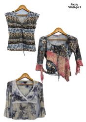 💥 RV1512 Y2K Blusa Italiana