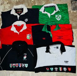 lot de 3 chemises de rugby de club vintage mix