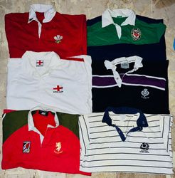 mélange de t-shirts de rugby vintage club lot de 6