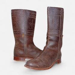 「SA#370 ヴィンテージ・カウガール・キャンパスブーツ • 特に乗馬のために」