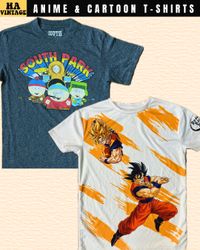 Lot de T-shirts graphiques Anime et Cartoon (Impre..