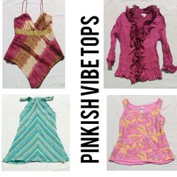 Pinkish Vibe TOPS : Designer brands: Georgioo stud..