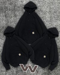 カーハート再構築スタイル黒パーカー #2712