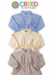 CR5728 Upcycled Polo Crop Shirts