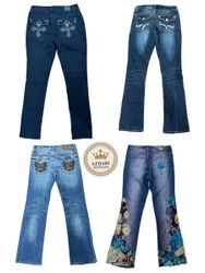 Y2K Embalised jeans At 217