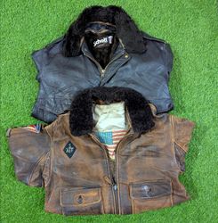 Avirex, le mis bundle de la veste en cuir Schott