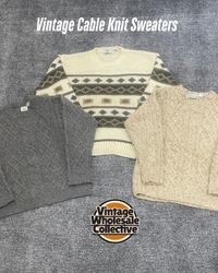 ヴィンテージ ケーブル ニット セーター - (27/12)