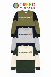 CR1089 Upcycled Carhartt Patch Sweatshirt