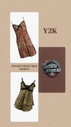 Y2K Savage Grace Silk Nighty