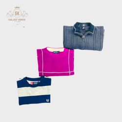 Pull vintage à marques mélangées