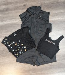 1722 - Bebe Tank Top, Vestido, Gola Alta, Blusa, M..