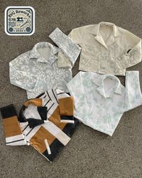 Upcycled gesteppte cropped Reverskragenjacke