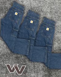 Carhartt reworked style dark denim pants #2912