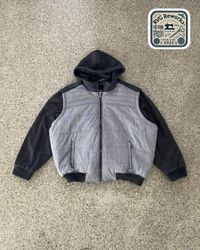 Upcycled Hybrid Hoodie Puffer Jacket