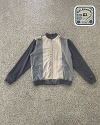 Upcycled Suit Panel Bomberjacke