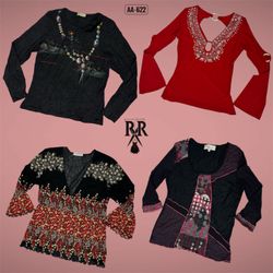 Y2K Date Night Full Sleeve Tops (AA-622)