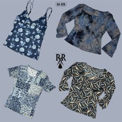 Y2K Midnight Bloom Mix Tops (AA-626)