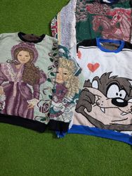 Manta de suéter de tapeçaria reciclada