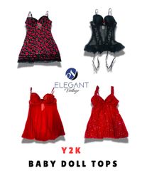 Y2K Baby Doll Tops - EV1647