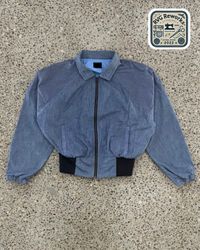 アップサイクル クロップド ボンバージャケット