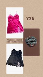 Y2K Victoria Secret Silk Nighty Dress