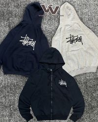 Stussy retravaillé style mix couleur sweat à capuc..
