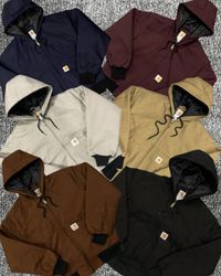 Carhartt reworked style mix colour hooded jackets ..