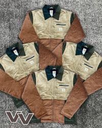 Carhartt reworked style corduroy patchwork Detroit..