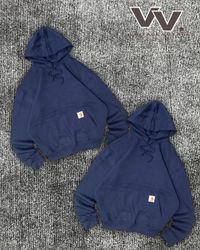 Carhartt reworked style navy colour pullover hoodi..