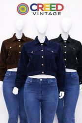 CR1090  Upcycled Cropped Utility Jacket