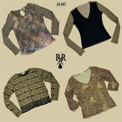 Y2K Boho Earthy Tone Full Sleeve Tops (AA-601)