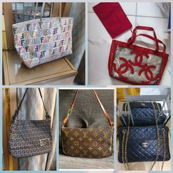 Vintage branded bags chanel lv fendi