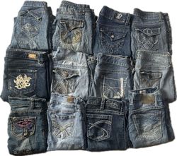 SILVER AND OTHER MIX BRANDS JEANS