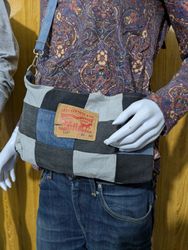 Upcycle Levi's Mixed Code Box Pouch Bag