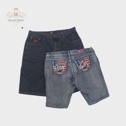 Shorts Beggy Hip Hop Y2K