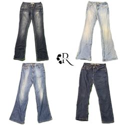 Y2K Denim Flared Jeans RW-1424