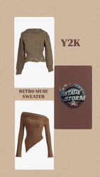 Y2K Retro Muse Sweater