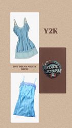Y2K Soft Dream Nighty Dress