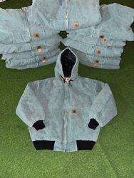 Rework Style Acid Wash Meeresgrün Carhartt Kapuzen..