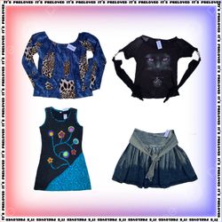 Collection de revival Indie Sleaze - hauts, robes,..