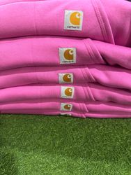 Rework Style Pink Carhartt Hoodies