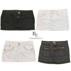 Y2K Era Cyber Girl Micro Mini Skirts RE-2688