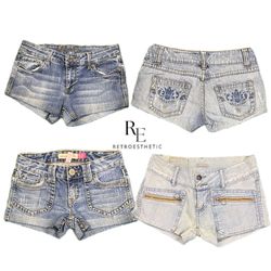 Y2K Paris Hilton Girl Denim Sexy Short RE-2689