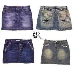 Y2k Paris Hilton Era Denim Mini Skirt  Rw-1432-9