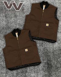 Carhartt reworked style brown gilets #3112