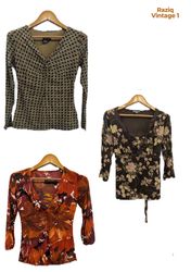 💥 RV1582 Y2K ロングスリーブブラウス