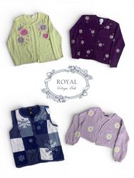 Vintage / Y2k malha bordada 1