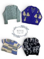 Vintage / Y2K tricot bordado 2