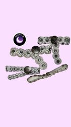 Y2K Cottage core white disc belts