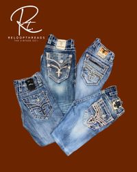 RT 1326 Rock Revival Hombres Mezcla Jeans